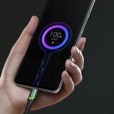 MCDODO KABEL USB-C SZYBKIE ŁADOWANIE DO SAMSUNG ŁADOWARKA USB TYP C LED 1M