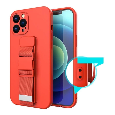 HURTEL ETUI CASE ROPE DO XIAOMI POCO M4 PRO 5G SILIKONOWE Z SMYCZĄ TOREBKA