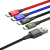 BASEUS KABEL USB 4W1 2X LIGHTNING USB 3.5A 1.2M CZARNY