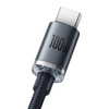 Baseus Crystal Shine Series kabel przewód USB do szybkiego ładowania i transferu danych USB Typ A - USB Typ C 100W 2m czarny (CAJY000501)