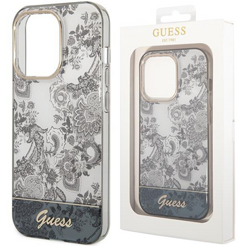 Guess GUHCP14LHGPLHG iPhone 14 Pro 6,1" szary/grey hardcase Porcelain Collection