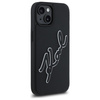 KARL LAGERFELD POKROWIEC RUBBER DO IPHONE 15 6.1 3D HARDCASE SIGNATURE