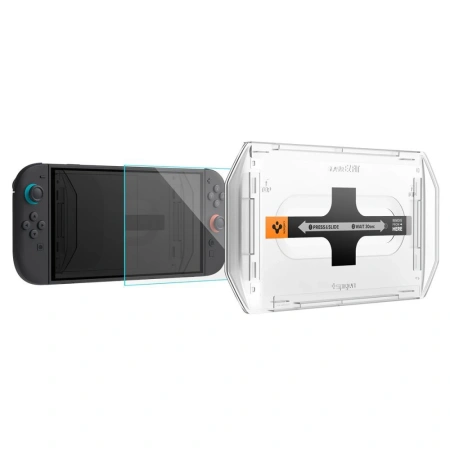 SPIGEN SZKŁO HARTOWANE GLAS.TR EZ FIT 2-PACK DO NINTENDO SWITCH OCHRONA