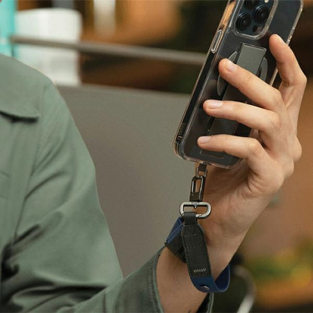 UNIQ VISTA SMYCZ TELEFON DO SMARTFONÓW 2W1 KOMPAKTOWA UNIWERSALNA GRANATOWA
