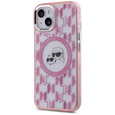 KARL LAGERFELD ETUI DO MAGSAFE DO IPHONE 15 PLUS 6.7 MONOGRAM CHOUPETTE