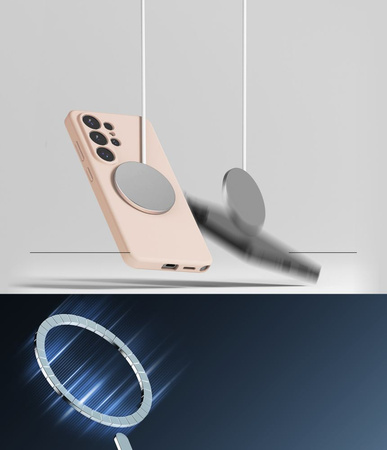 RINGKE SILICONE MAGNETIC MAGSAFE GALAXY S26 ULTRA PINK SAND