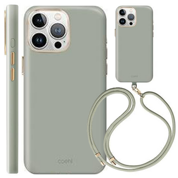 UNIQ etui Coehl Creme iPhone 15 Pro 6.1" Magnetic Charging szałwia/soft sage