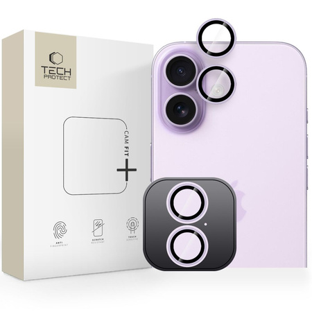 OSŁONA APARATU TECH-PROTECT CAMRING FIT+ IPHONE 16 / 16 PLUS / 17 LAVENDER