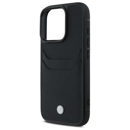 BMW BMHCP16X22RSEPK iPhone 16 Pro Max6.9 czarny/black hardcase Sign Leather Cardslot