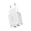 Baseus Compact ładowarka sieciowa 2x USB 10.5W biały (CCXJ010202)