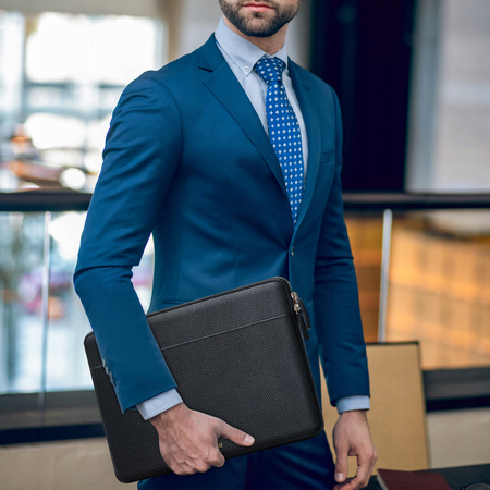 INNOSTYLE TORBA NA LAPTOPA SKÓRZANA 14 WODOODPORNA ETUI LUX LEATHER CZARNA
