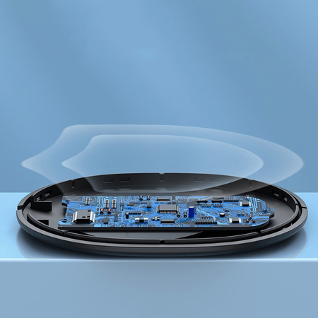 Baseus Jelly bezprzewodowa ładowarka Qi 15 W do telefonu słuchawek + kabel USB - USB Typ C biały (WXGD-02)
