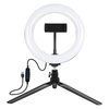 PULUZ LAMPA PIERŚCIENIOWA LED 20CM Z UCHWYTEM NA TELEFON DO FILMOWANIA