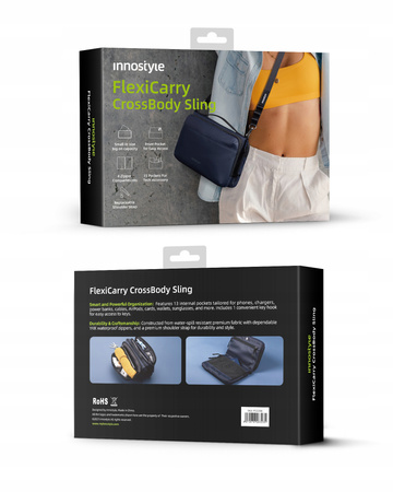 INNOSTYLE SASZETKA NERKA NA RAMIĘ PAS TORBA WODOODPORNA DUŻA 2L FLEXICARRY