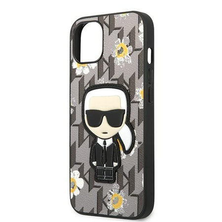 Karl Lagerfeld KLHCP13MPMNFIK1 iPhone 13 6,1" szary/grey Flower Ikonik Karl