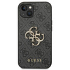 GUESS POKROWIEC DO IPHONE 14 15 6,1 4G HARD CASE ZŁOTE METAL LOGO