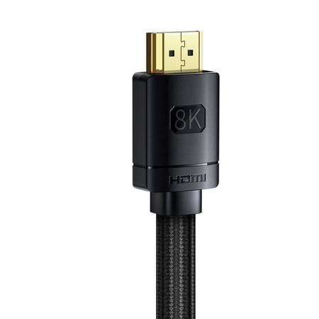 Baseus High Definition Series kabel HDMI 2.1 8K 60Hz 1,5m czarny (WKGQ040101)