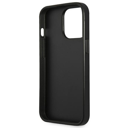 GUESS ETUI DO IPHONE 13 PRO MAX 6,7 Z TWARDEJ SKÓRY SAFIANO TRIANGLE LOGO