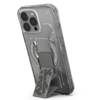 Skinarma etui Helio iPhone 16 Pro 6.3   Magnetic Charging + Grip Stand titanium