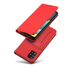 Magnet Card Case etui do Samsung Galaxy A12 5G pokrowiec portfel na karty kartę podstawka czerwony