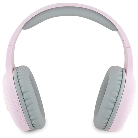 Słuchawki nauszne Bluetooth Hello Kitty Metal Logo - różowe