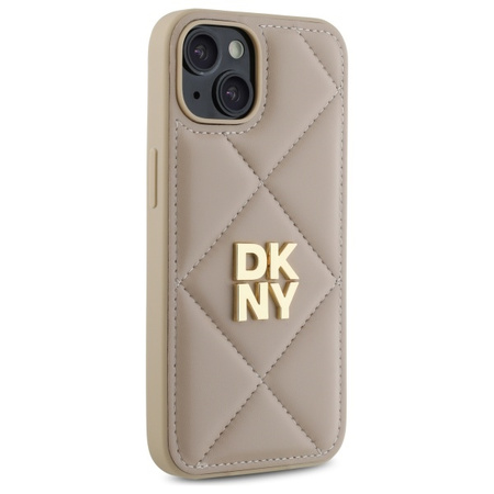 DKNY ETUI DO IPHONE 14 6.1 QUILTED STACK LOGO HARDCASE POKROWIEC