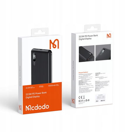 Mcdodo Powerbank 10000mAh Qc 3.0 Usb-c Pd 22.5W