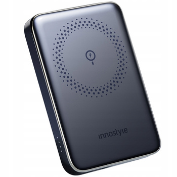 INNOSTYLE POWERMAG SLIM SZYBKI POWERBANK INDUKCYJNY DO MAGSAFE 10000MAH CZARNY