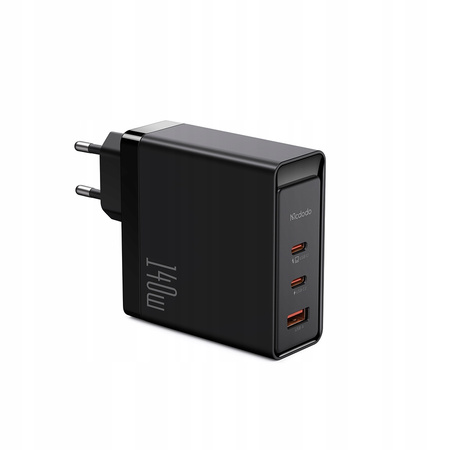 MCDODO SZYBKA ŁADOWARKA SIECIOWA ZASILACZ DO MACBOOK GAN 3X USB-C USB 140W
