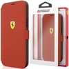 Ferrari FESPEFLBKP12SRE iPhone 12 mini 5,4" czerwony/red book On Track Perforated