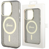 Etui Guess Glitter Gold MagSafe GUHMN61HCMCGK na iPhone 11 / Xr - czarne