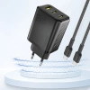 DUDAO ŁADOWARKA SIECIOWA A29 65W GaN DO TELEFONÓW LAPTOPÓW 2X USB-C 1X