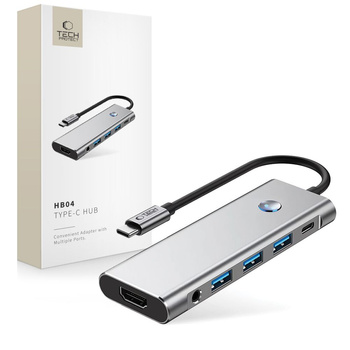 TECH-PROTECT HUB ADAPTER 9IN1 TYPE-C DO LAPTOPA USB3.0 HDMI 4K 60HZ PD100W