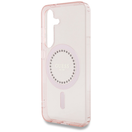 GUESS ETUI POKROWIEC TPU DO SAMSUNG GALAXY S25 DO MAGSAFE Z DIAMENTAMI