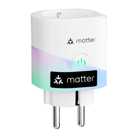 MEROSS GNIAZDO WIFI DO SMART HOME MATTER POMIAR ENERGII ZDALNE ZARZĄDZANIE
