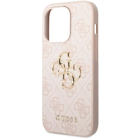 Etui Guess 4G Big Metal Logo do iPhone 15 Pro Max - różowe