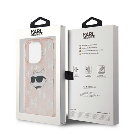 KARL LAGERFELD ETUI CASE HARDCASE DO IPHONE 14 PRO 6.1 Z CHOUPETTE MONOGRAM