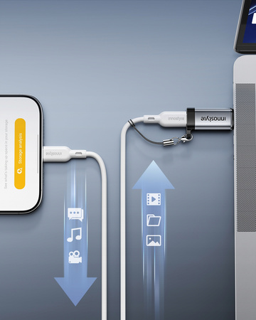 INNOSTYLE ADAPTER PRZEJŚCIÓWKA USB-C USB TYP C DO LIGHTNING IPHONE 15 16 17