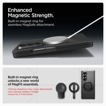 Etui Spigen Tough Armor Pro Mag MagSafe na Samsung Galaxy Z Fold 7 - czarne