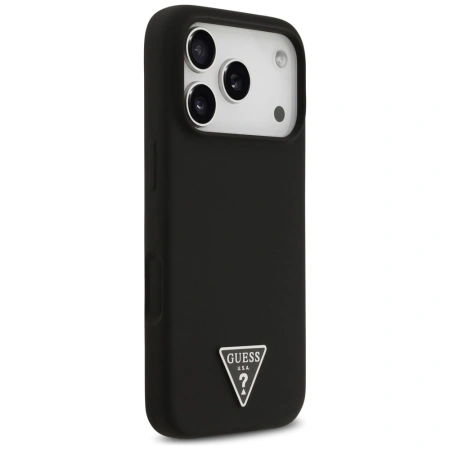 GUESS ETUI SILICONE TRIANGLE LOGO MAGSAFE DO IPHONE 17 PRO OCHRONA Z LOGO