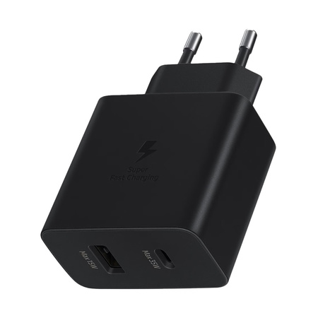 Samsung ładowarka sieciowa USB-C / USB-A 35W czarna (EP-TA220NBEGEU)