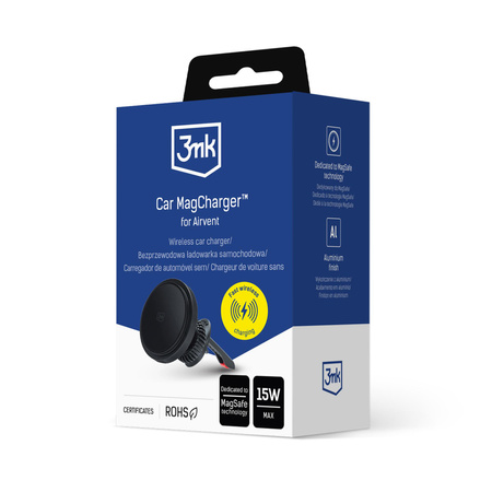 3MK MAGCHARGER UCHWYT DO AIRVENT IPHONE 12 13 14 15 ŁADOWANIE BEZPRZEWODOWE