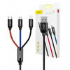 BASEUS KABEL 3W1 USB-C DO LIGHTNING MICRO DO TELEFONÓW IPHONE 0,3M ZESTAW