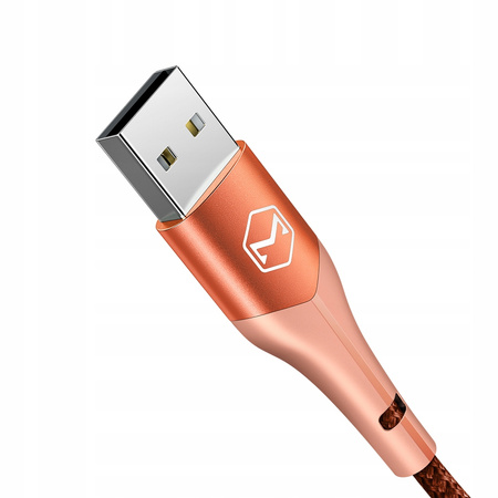 MCDODO KABEL USB LIGHTNING SZYBKIEGO ŁADOWANIA 36W DO IPHONE 13 14 2M LED POMARAŃCZOWY