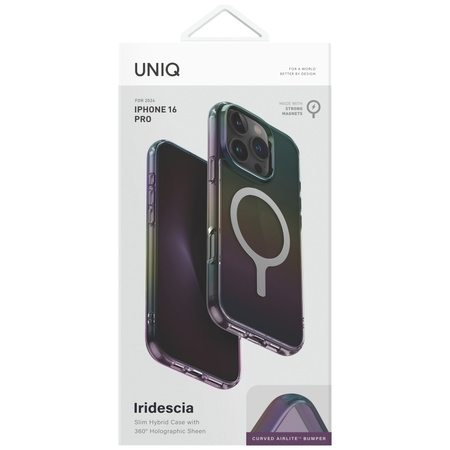 UNIQ POKROWIEC IRIDESCIA MAGCLICK ŁADOWANIE BEZPRZEWODOWE DO IPHONE 16 PRO