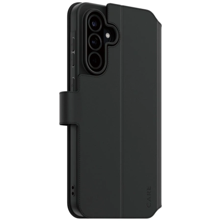 Etui CARE by PanzerGlass Feature Wallet Kickstand na Samsung Galaxy A56 5G - czarne