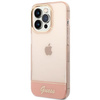 Guess GUHCP14LHGCOP iPhone 14 Pro 6,1" różowy/pink hardcase Translucent