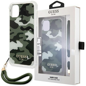 Guess GUHCN61KSARKA iPhone 11 6,1" / Xr zielony/khaki hardcase Camo Collection