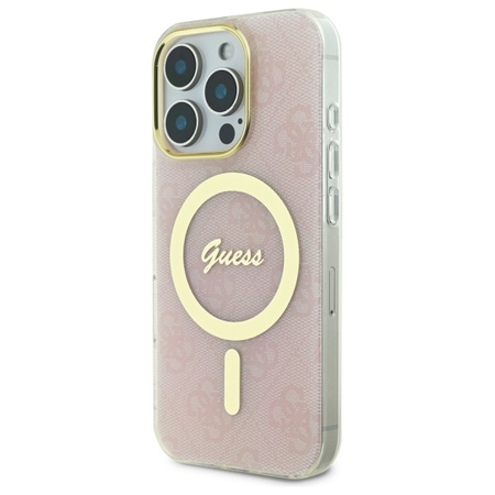 GUESS ETUI DO IPHONE 16 PRO DO MAGSAFE HARDCASE 4G IML OCHRONA NA TELEFON