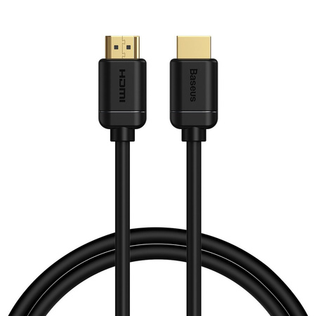 BASEUS KABEL HDMI 2.0 4K 60 HZ 3D HDR 18 GBPS 1 M CZARNY